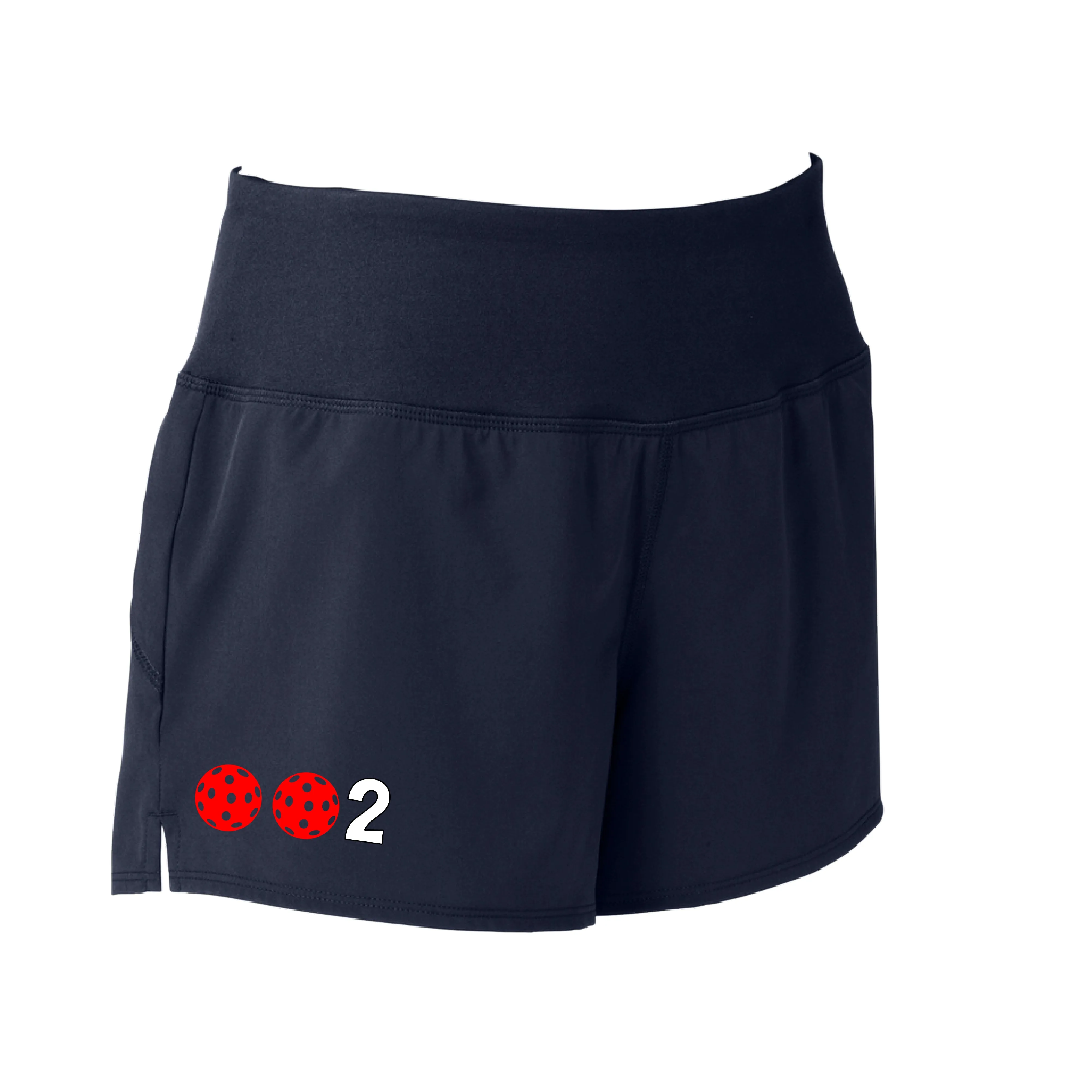 002 With Pickleballs (Colors Yellow White Pink Red Green) | Women's Pickleball Shorts