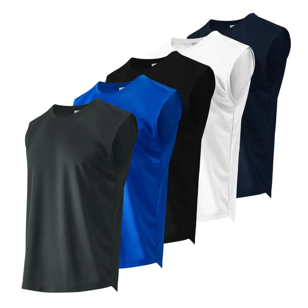 5 Pack Men's Tank Top Sleeveless Shirts