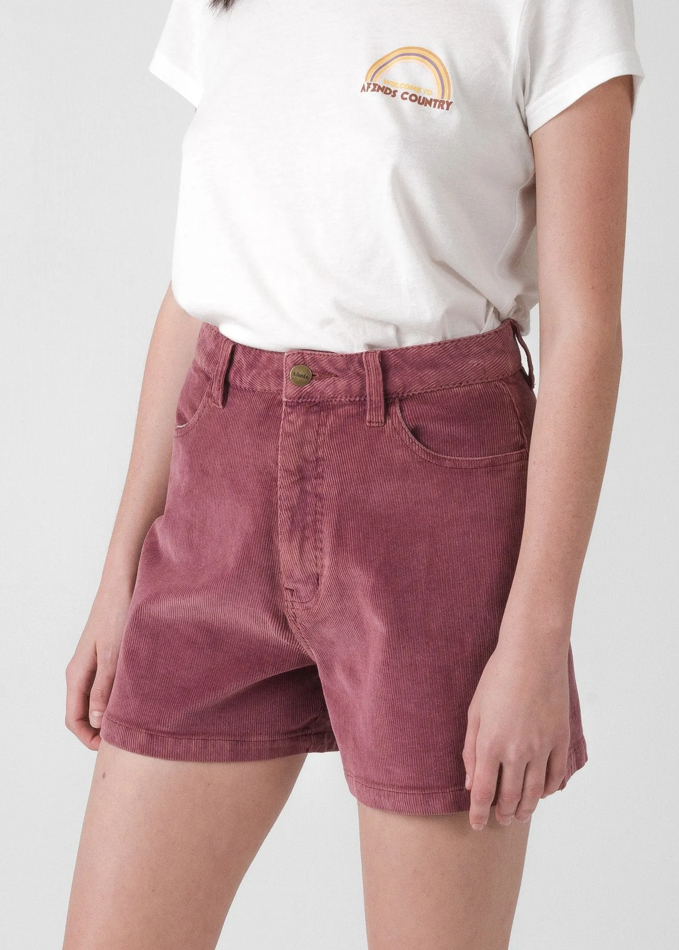 Afends Womens Seventy Threes - Corduroy Short