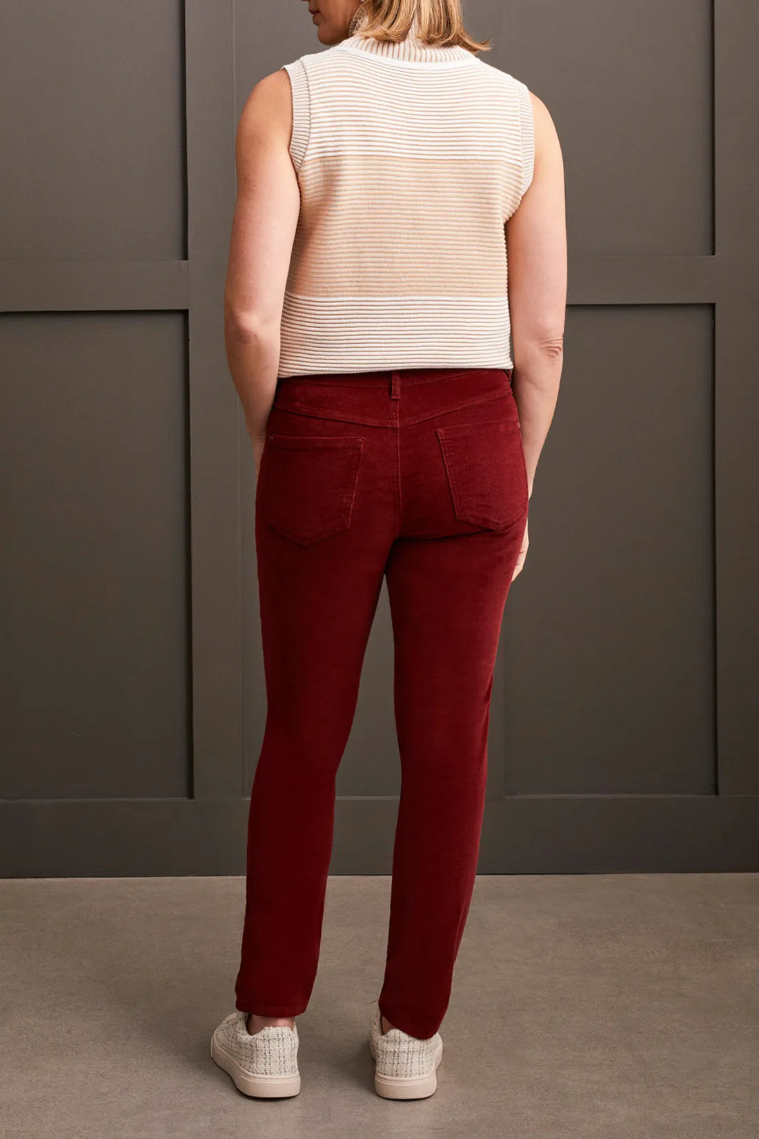 Audrey Pull on Slim Ankle Pants