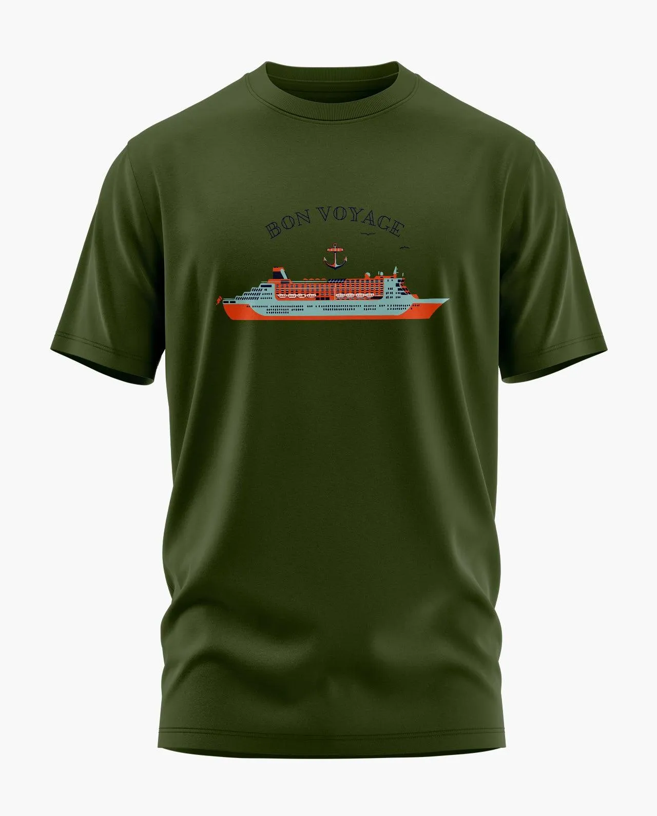 Bon Voyage Ship Signature LuxeSoft Cotton T-Shirt