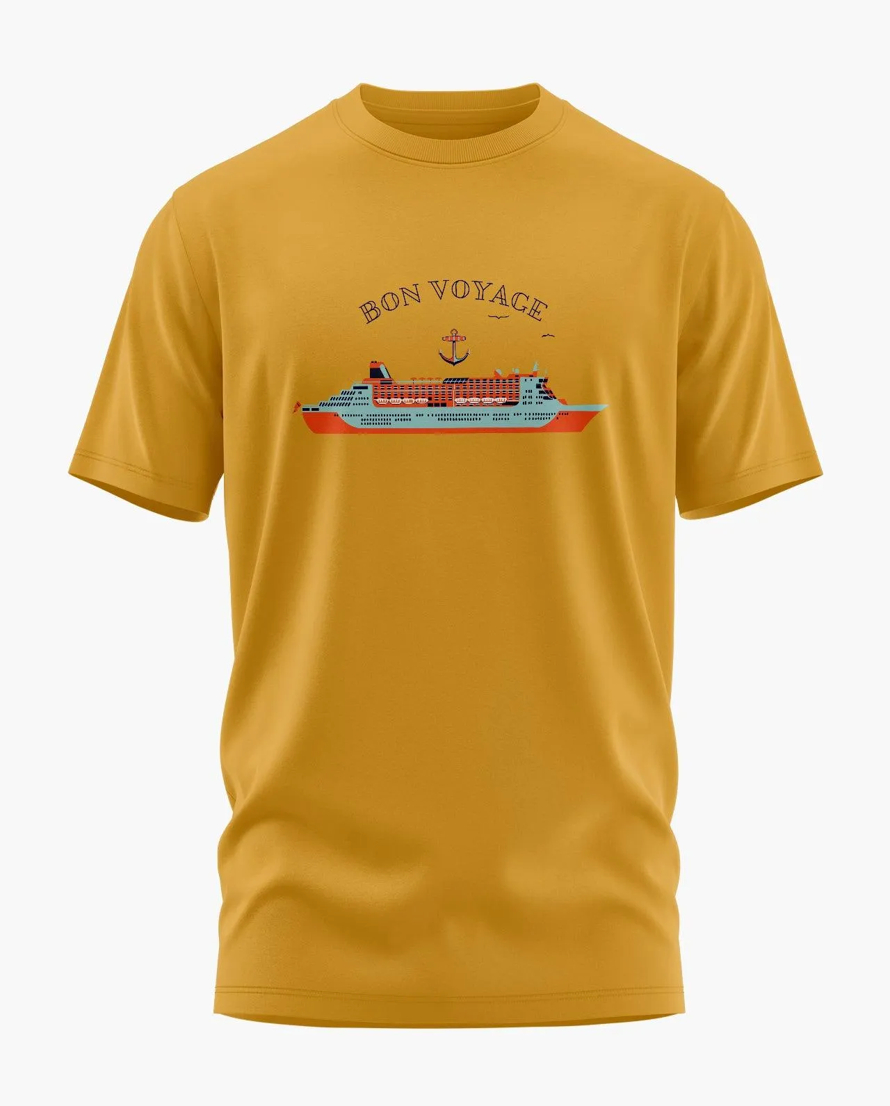 Bon Voyage Ship Signature LuxeSoft Cotton T-Shirt