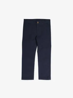 Boys Navy Blue Chinos