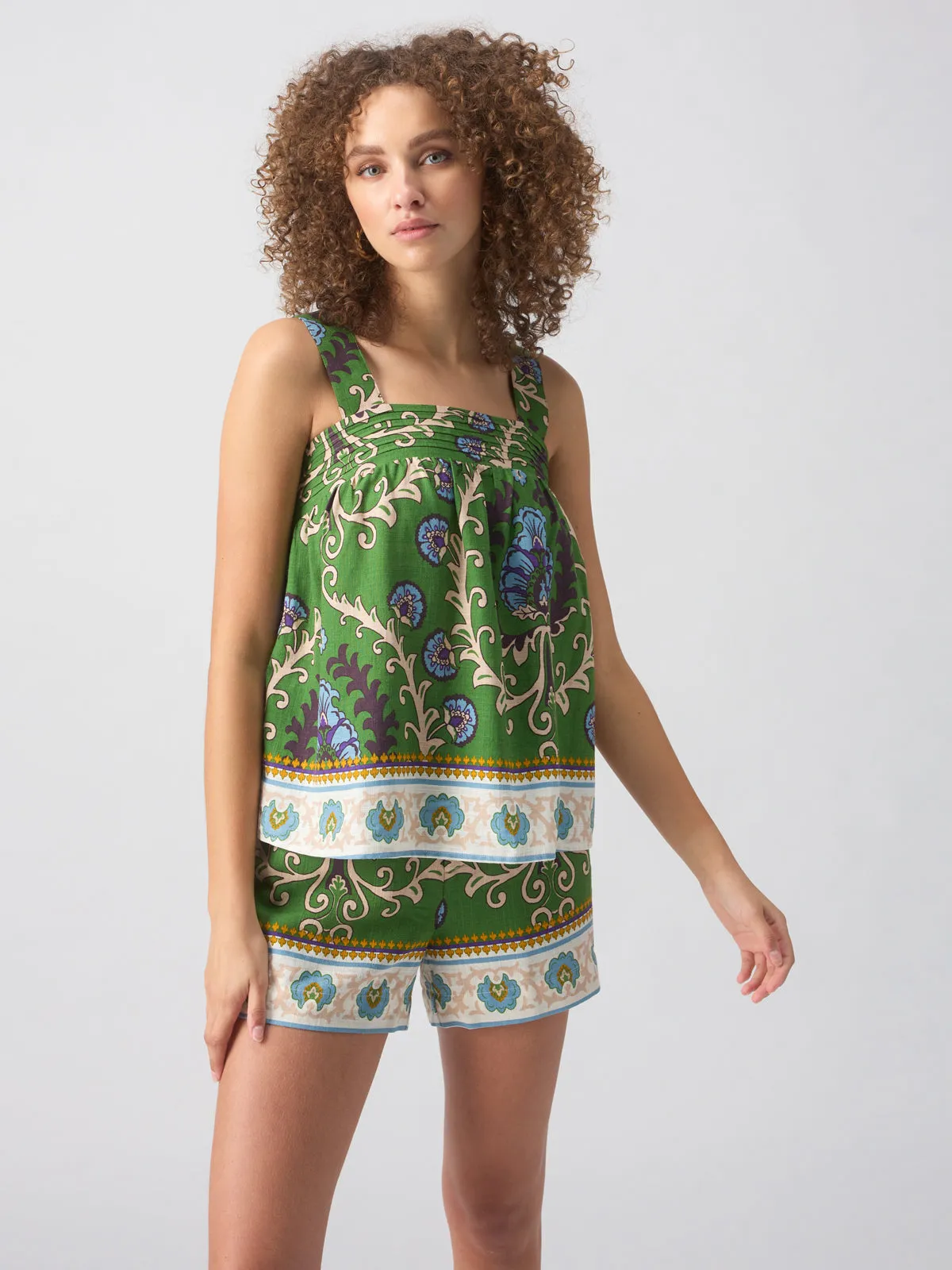 Button Back Cami Mezzo Tile