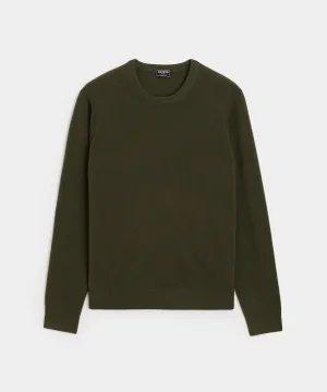 Cashmere Crewneck in Snyder Olive