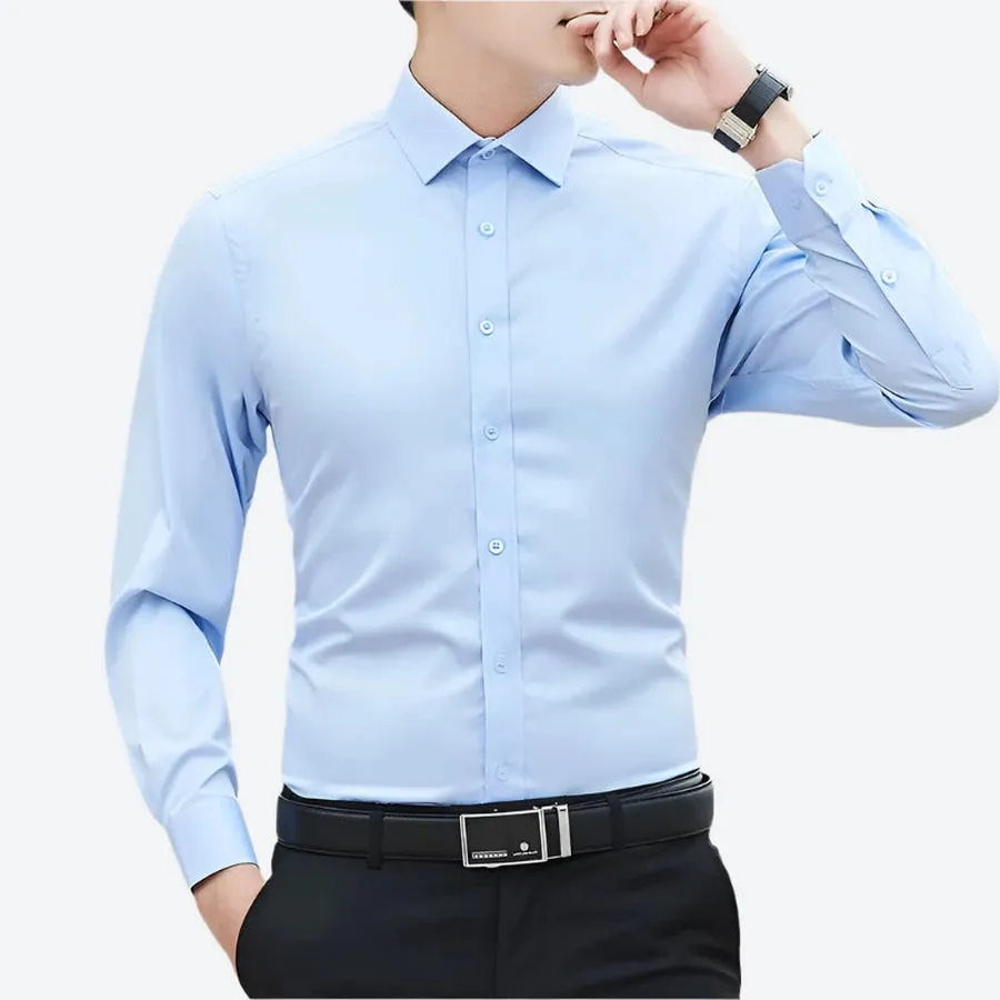 Classic Long-Sleeve Button-Up Shirts