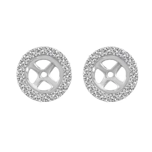 Classic Round Diamond Stud Jackets 1/5ct