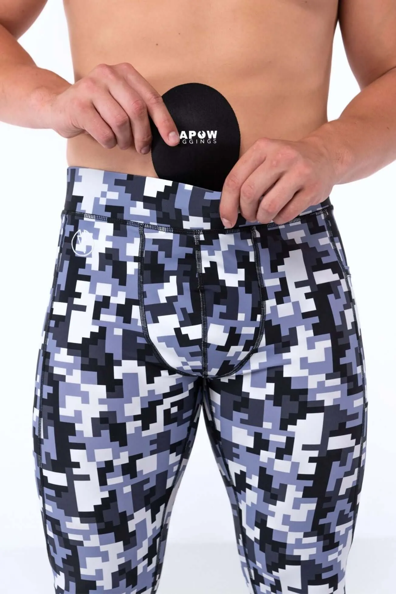 Cyber Camo Meggings with Removable Crotch Pad