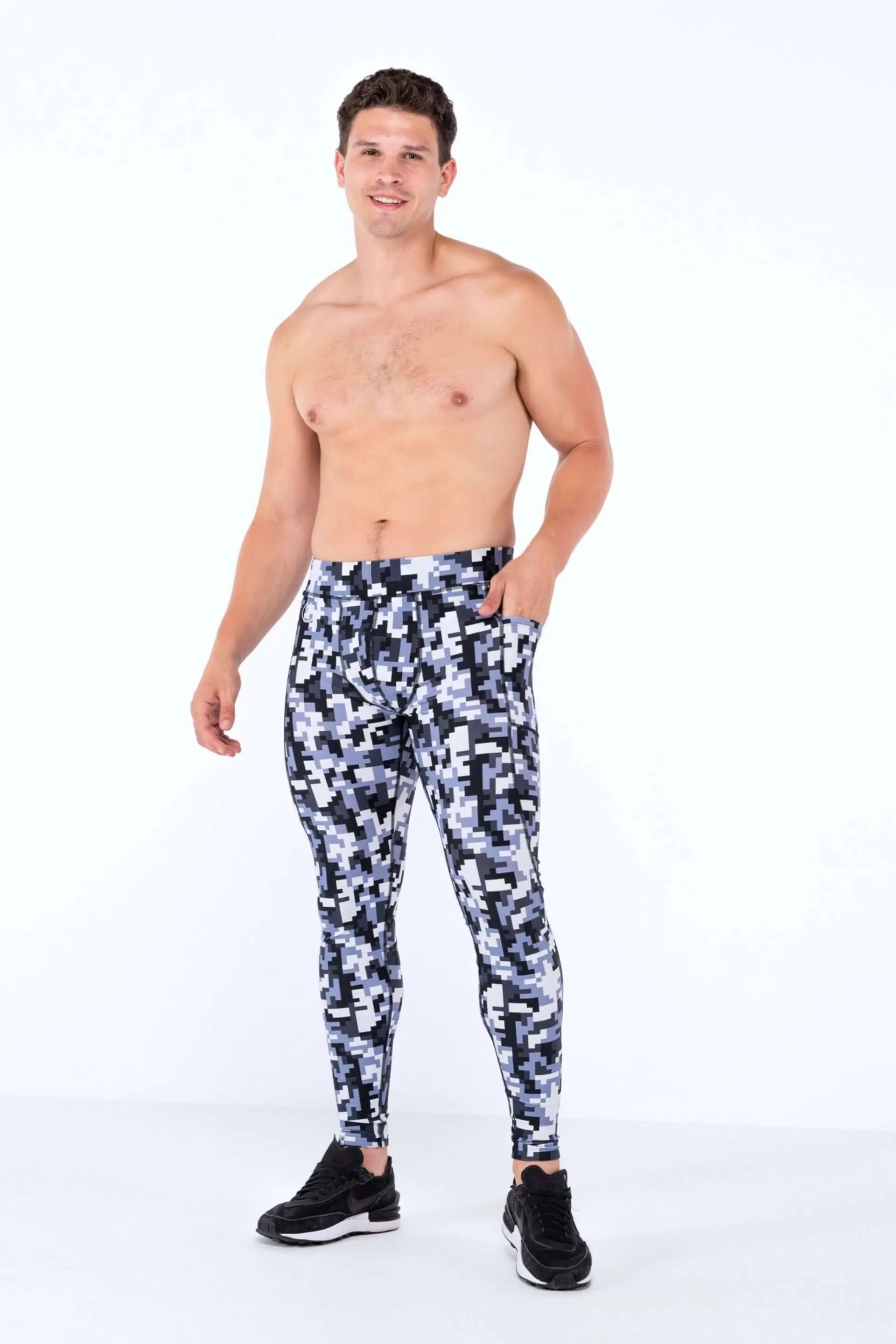 Cyber Camo Meggings with Removable Crotch Pad