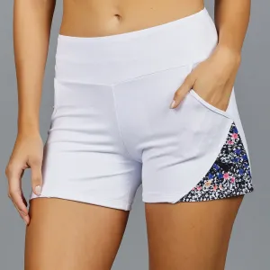 Dahlia Short (white/print)