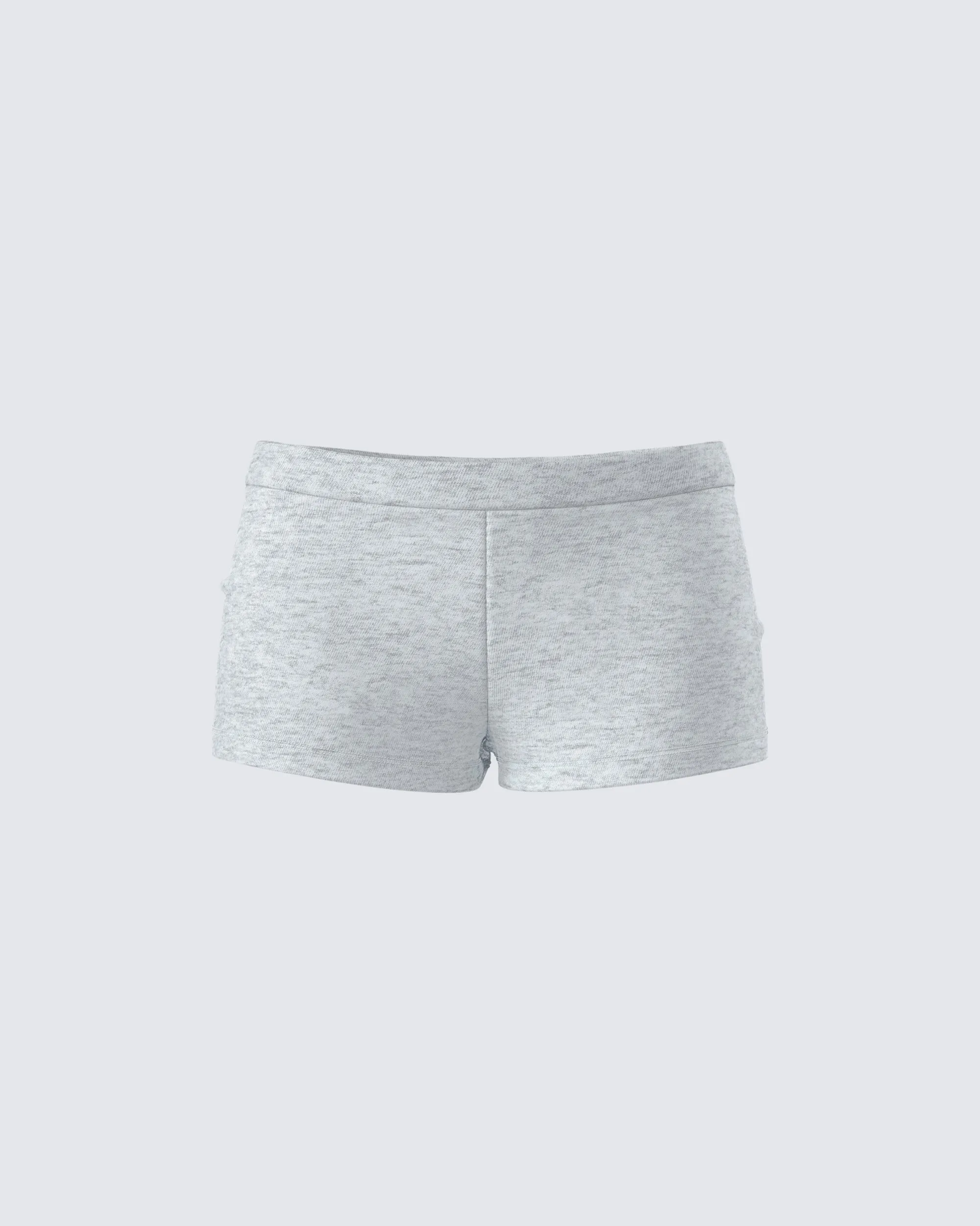 Darby Heather Grey Mini Short