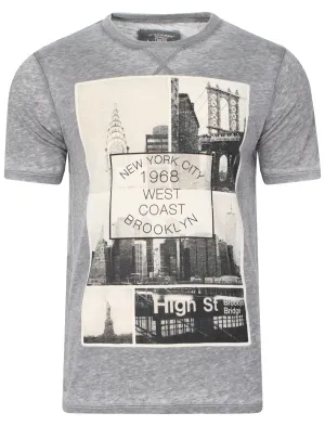 Downtown Brooklyn T-shirt in Pewter - Tokyo Laundry