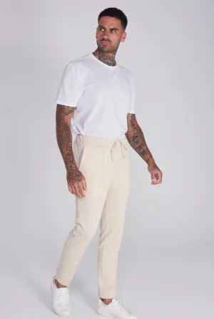 Gisborne Cotton Trouser in Oatmeal