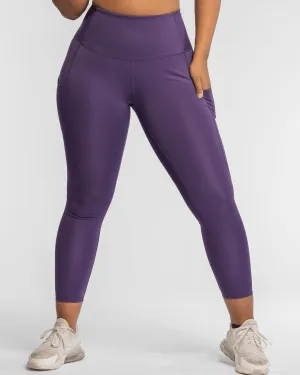 Hi Five Pocketed High-Waist Legging – Purple Craze