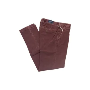 Jacob Cohen Burgundy Cotton Men Chino