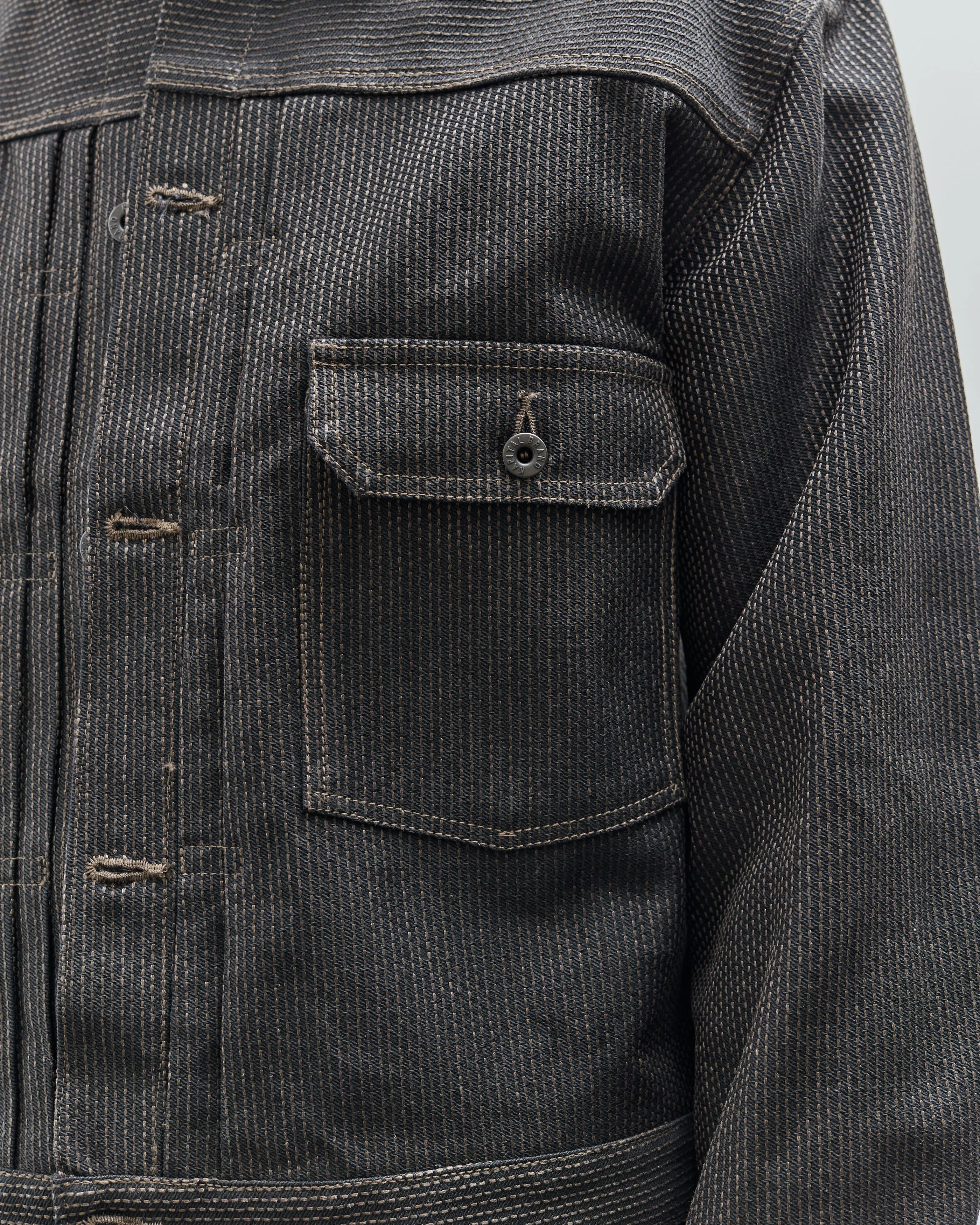 Kapital Century Denim No 9 1St Jkt, Black Century Denim