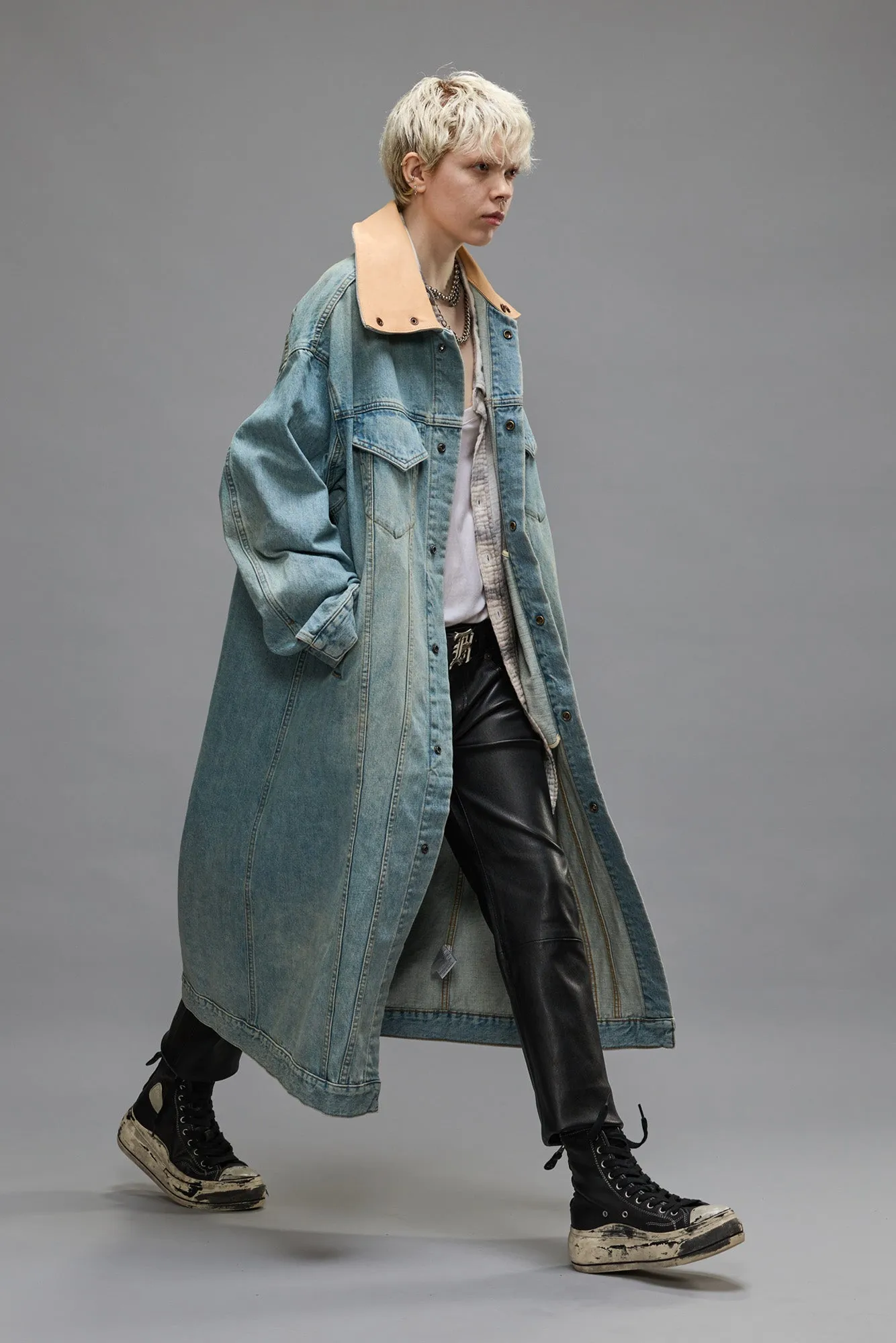 KAT TRUCKER COAT - CORBET BLUE