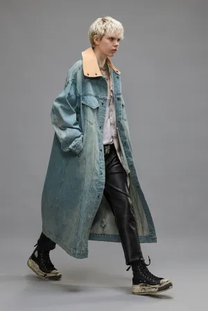 KAT TRUCKER COAT - CORBET BLUE