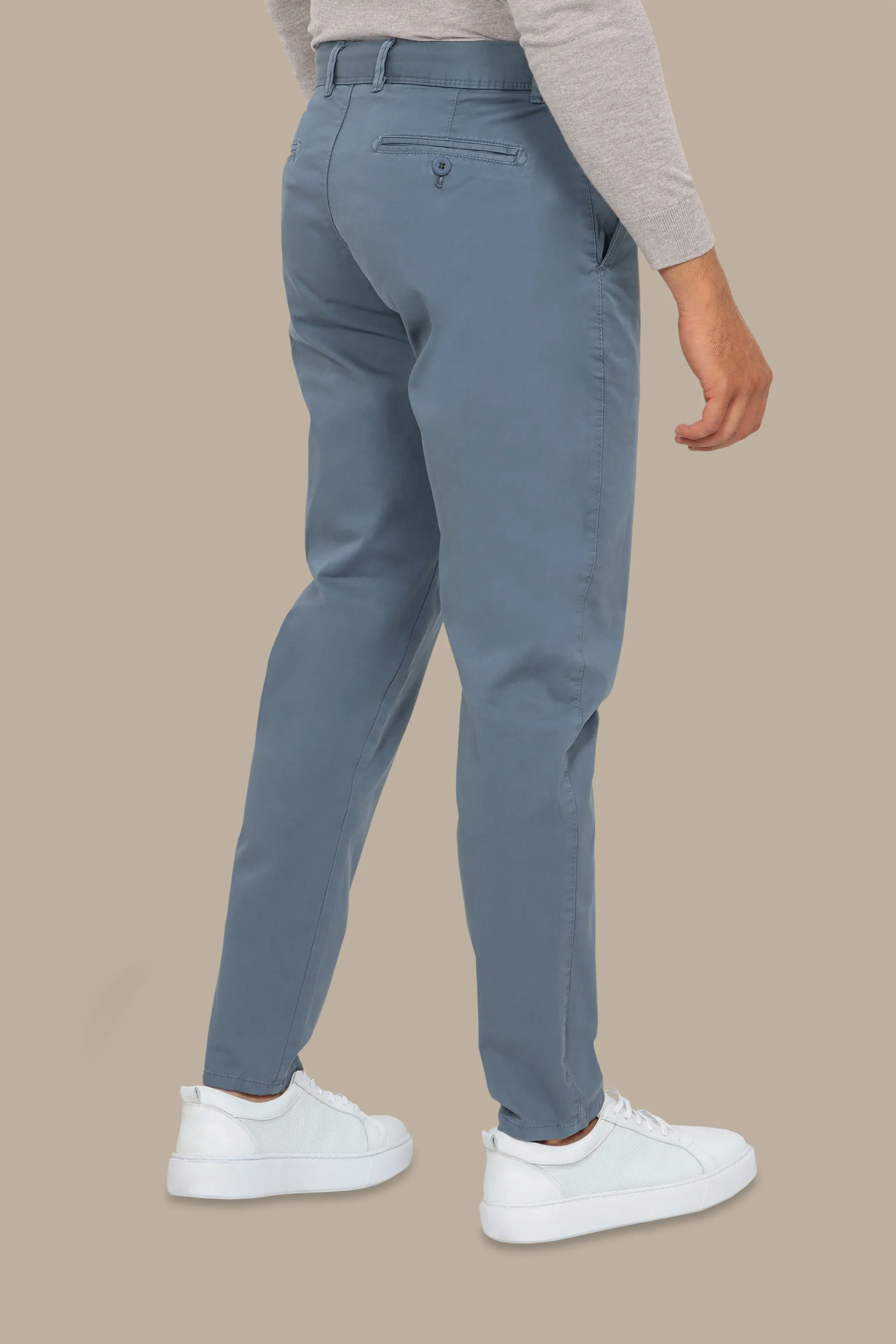 Light Blue Plain Chinos