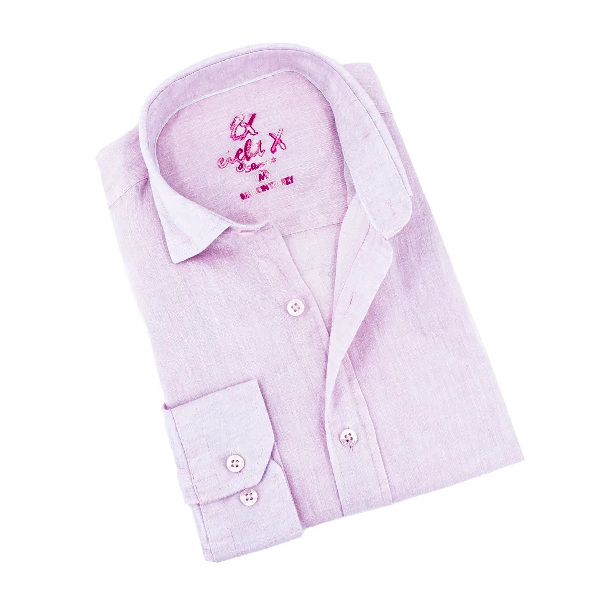 Linen Button Down Shirt - Rosé