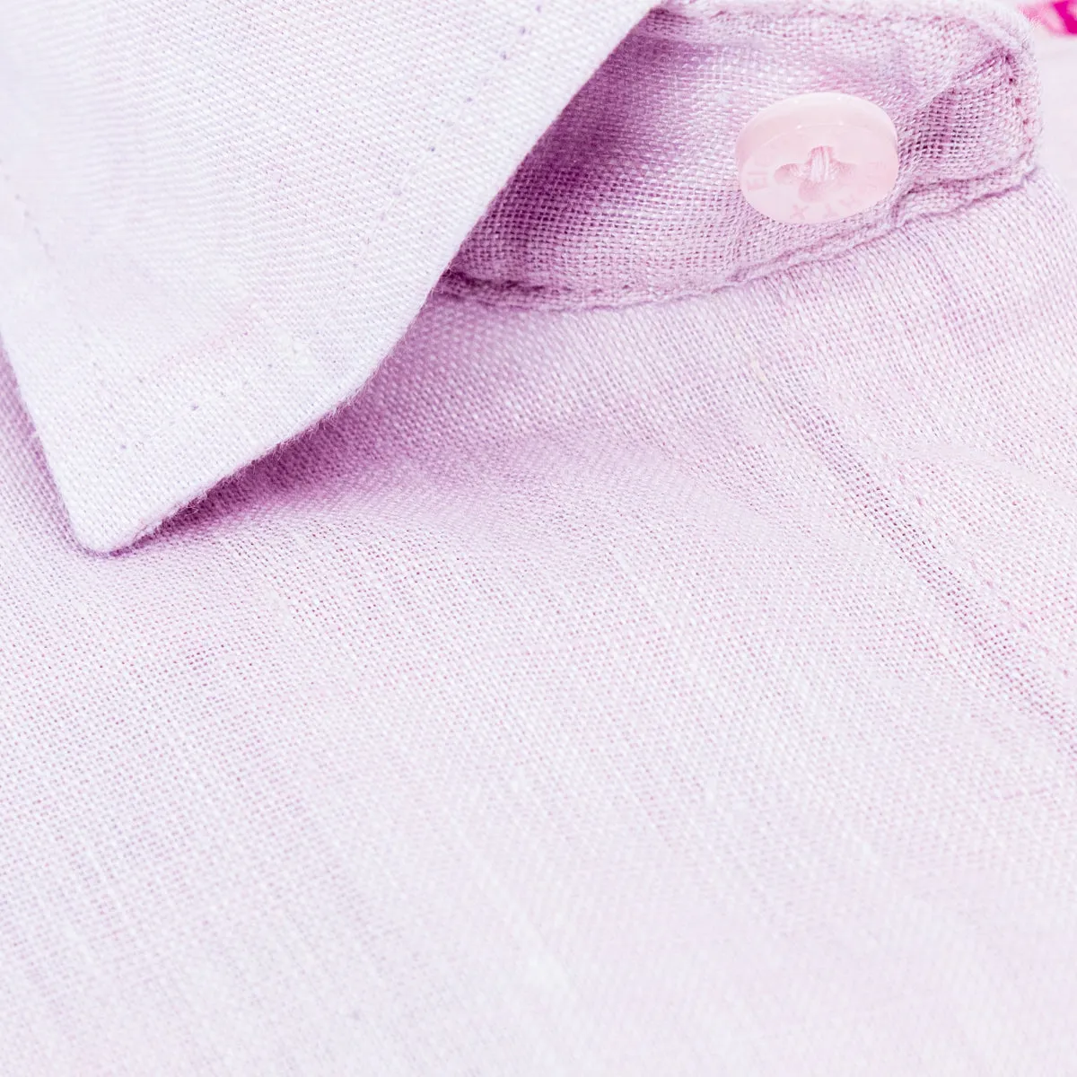 Linen Button Down Shirt - Rosé