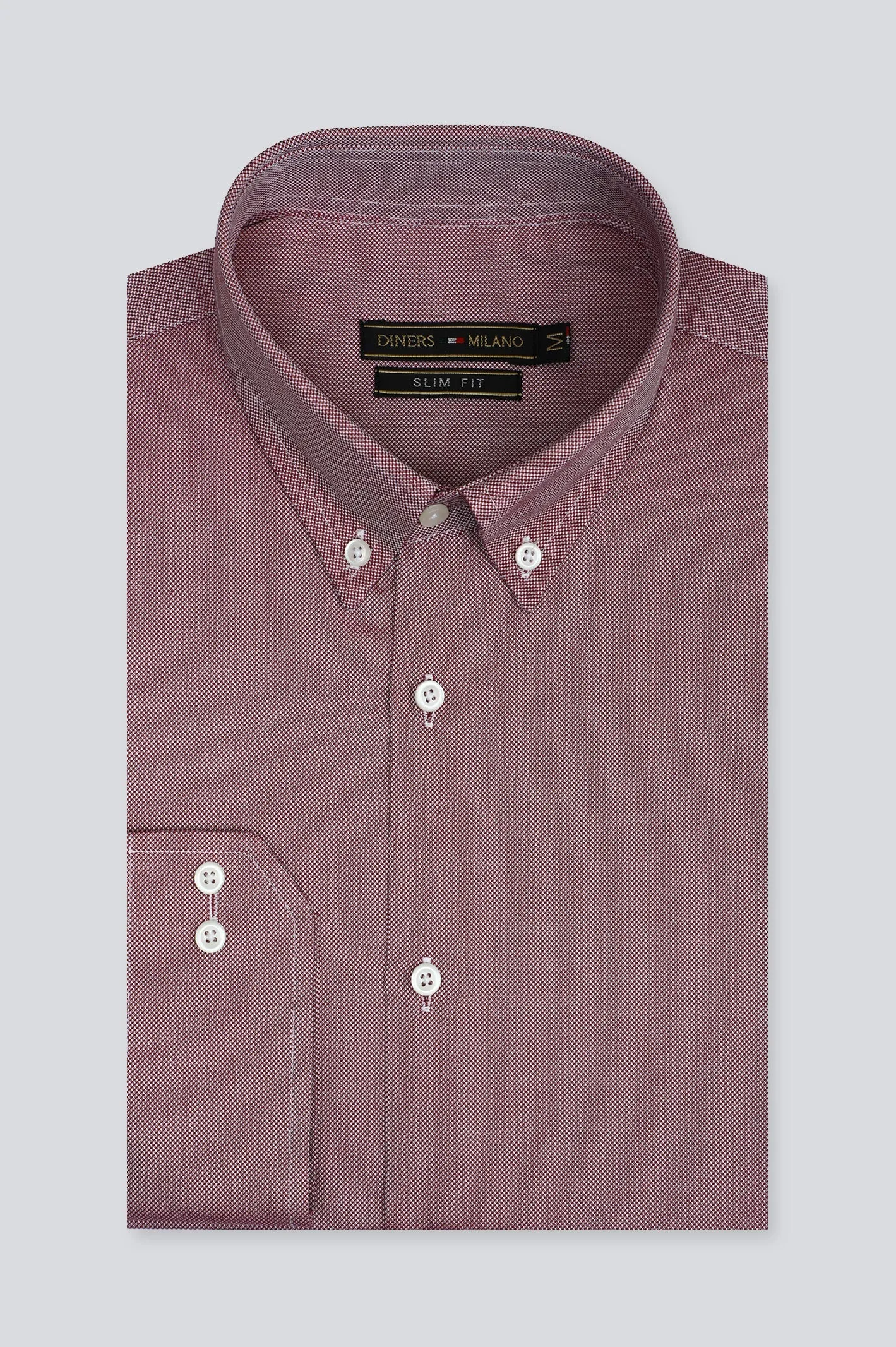 Maroon Texture Casual Milano Shirt