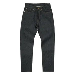 Men's Tapered Selvedge Denim Jeans - Mid-Waist Slim Pencil Trousers