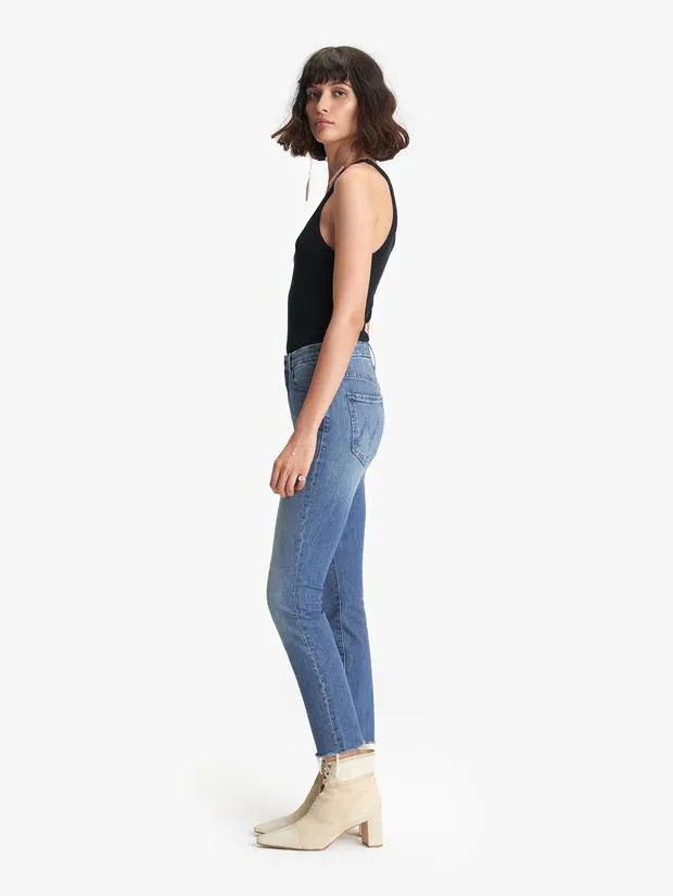 Mother Denim - High Waisted Looker Ankle Fray in Wander Dust