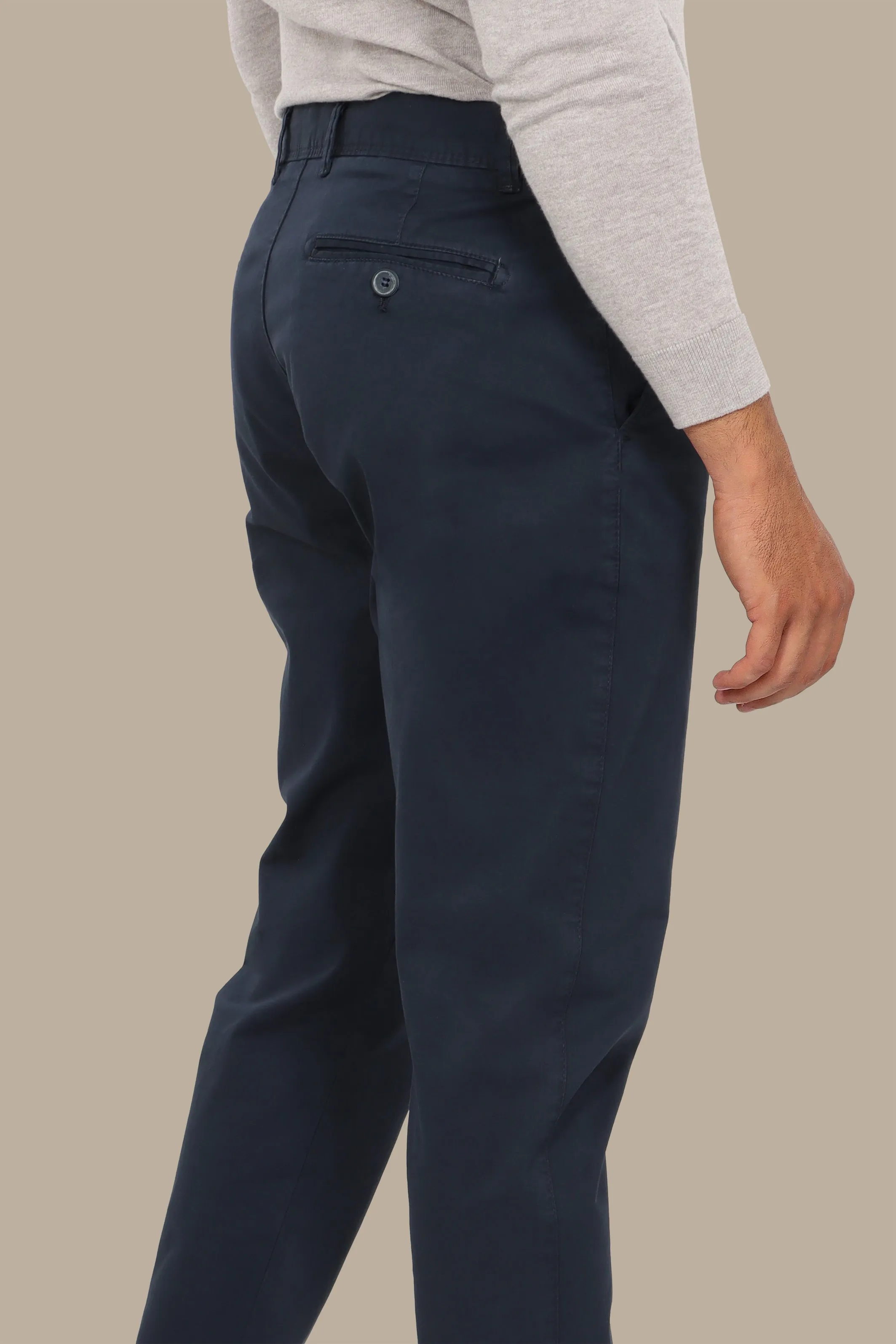 Navy Plain Chinos