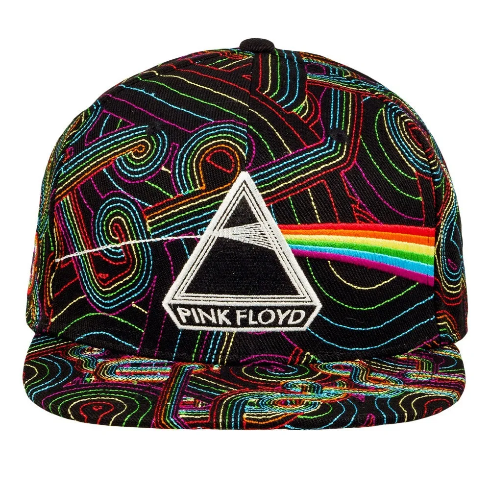 Pink Floyd DSOTM V2 Black Rainbow Fitted Hat