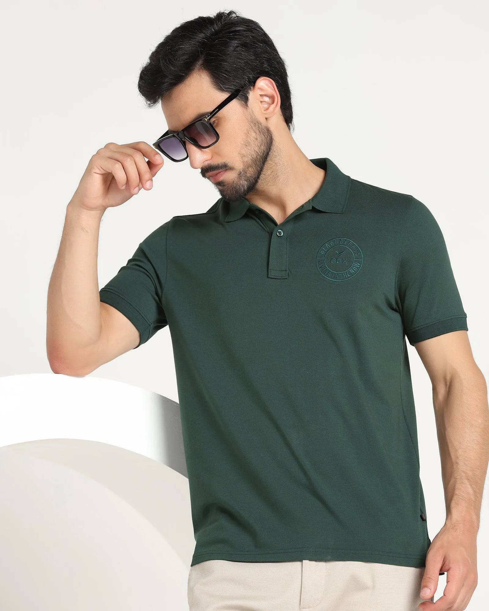 Polo Green Pine Solid T-Shirt - Bugfish