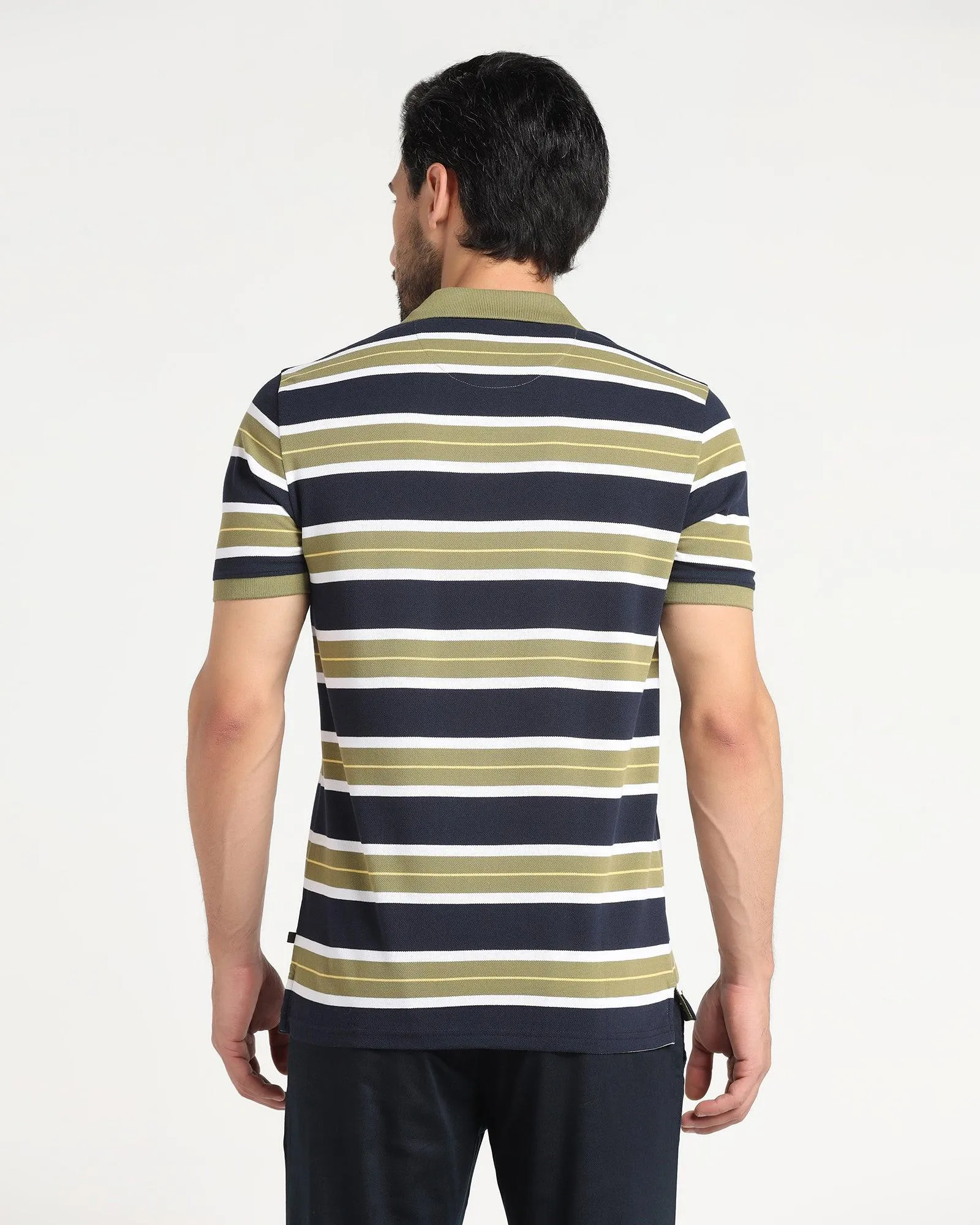 Polo Green Striped T-Shirt - Fred