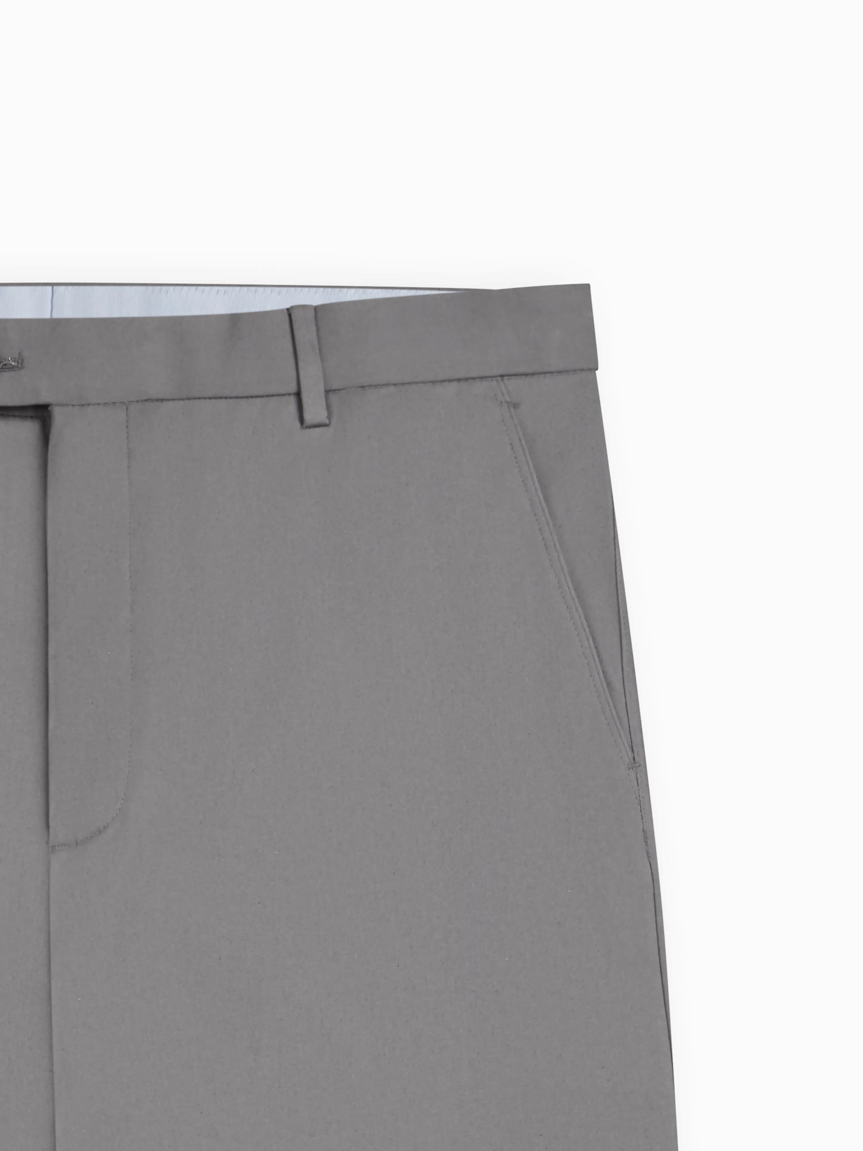 Radcliffe Slim Fit Grey Cotton Stretch Chino