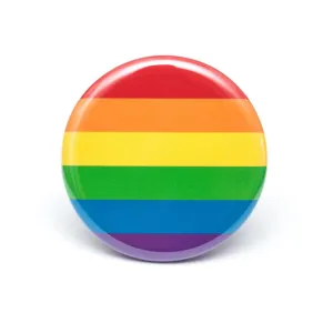 Rainbow pride flag button