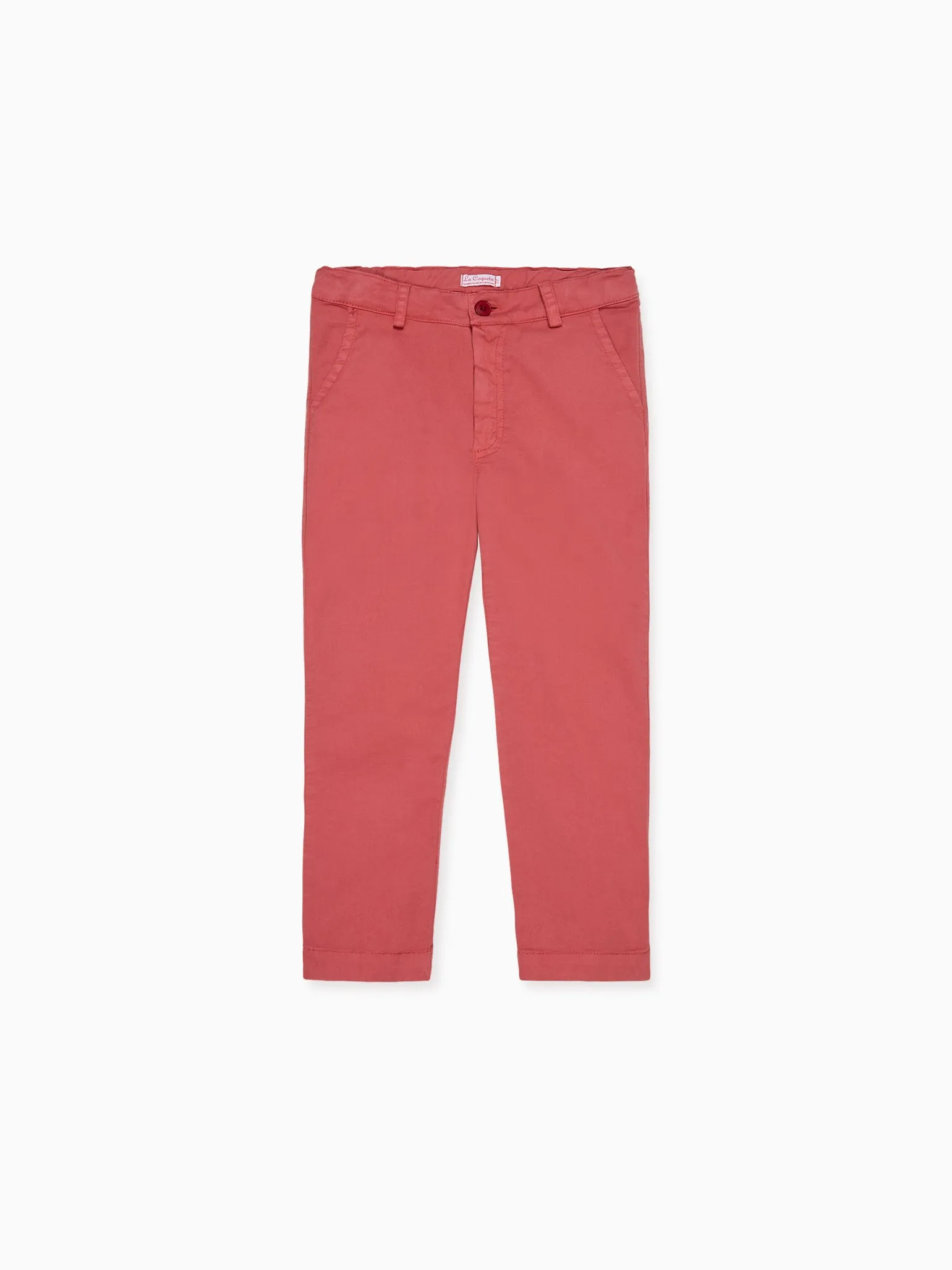 Red Elio Boy Chinos