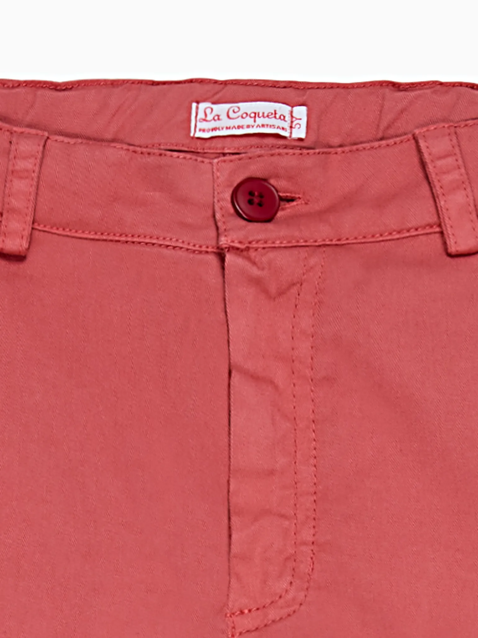 Red Elio Boy Chinos