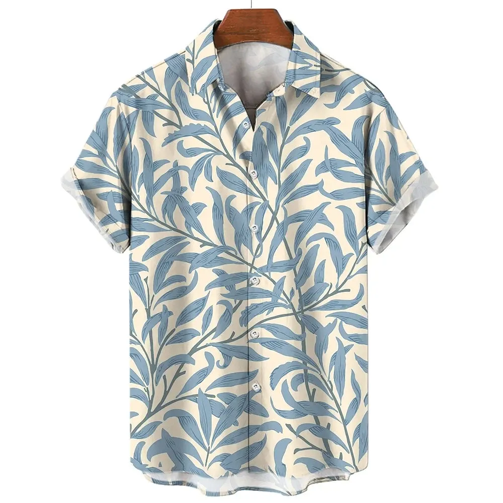 Tropical Leaf Print Shirt